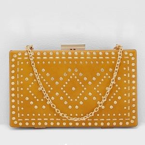 Aldo Mustard Yellow Clutch